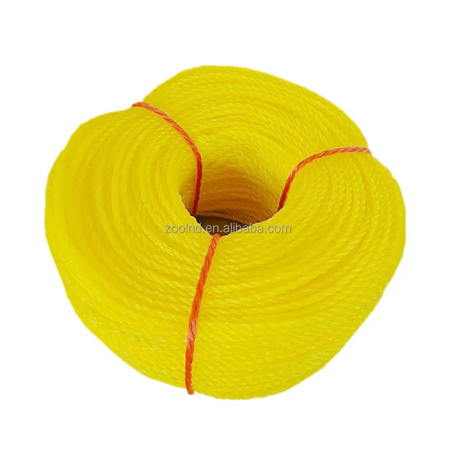High Tenacity Polyethylene monofilament Twisted Rope 3 & 4 Strands Color PE Rope