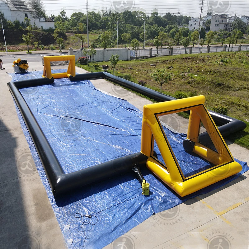 Ejia Manufacturer Hot Sale Inflatable Sports Pitch Portable Inflatable volleyball Field/Inflatable Panna Soccer