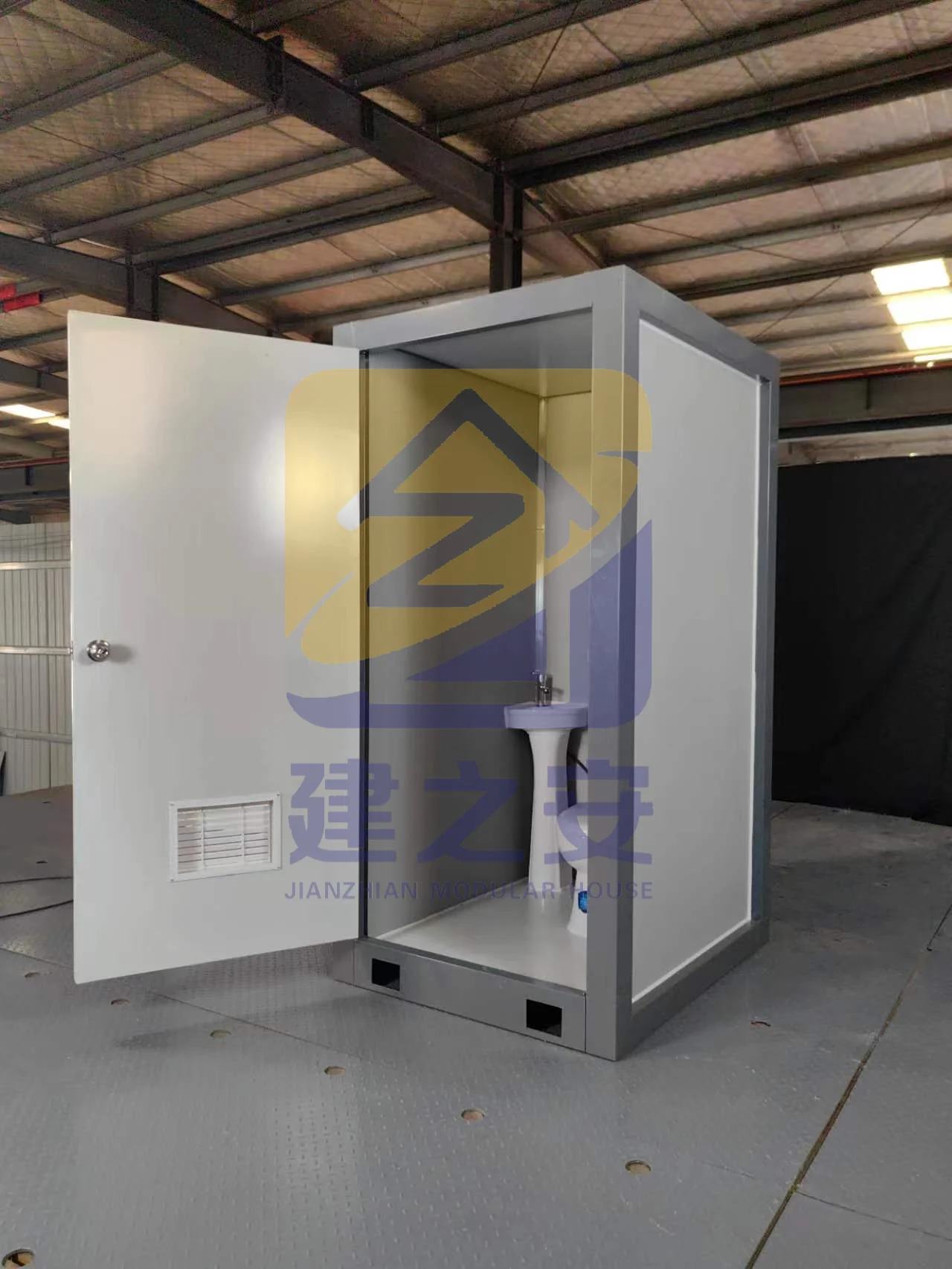 Prefab portable toilet outdoor mobile bathroom convenient portable restroom