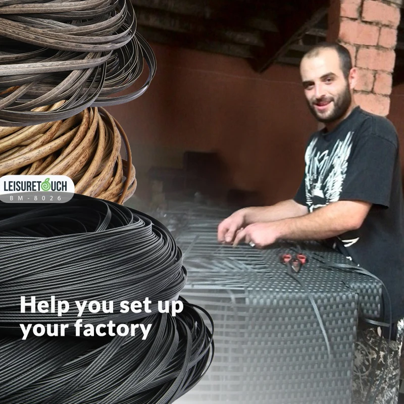 LTR Set Up Factory Rattan furniture production furniture factory line help Customers Establish Their Own Rattan furniture
