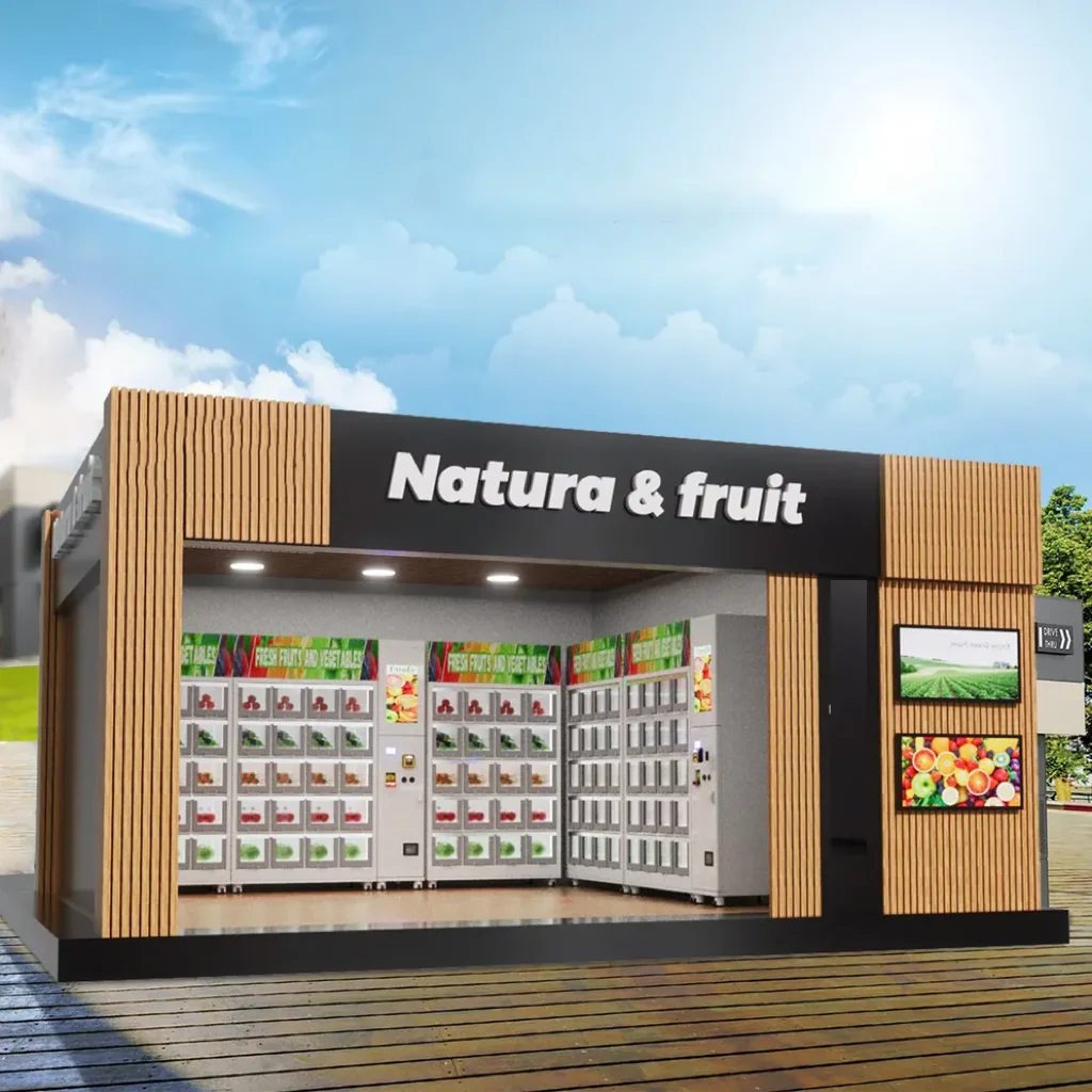 Refrigerated Locker Vending Machine Transparent Window Vending Machine For Sale