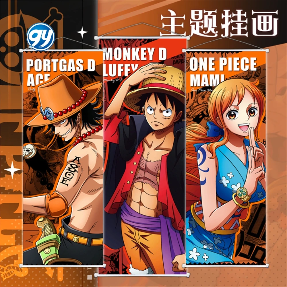 wholesale 100 designs fabric 3D printing MIxed anime posters Luffy Nami Demoned a Slayer DBZ hang wall posters