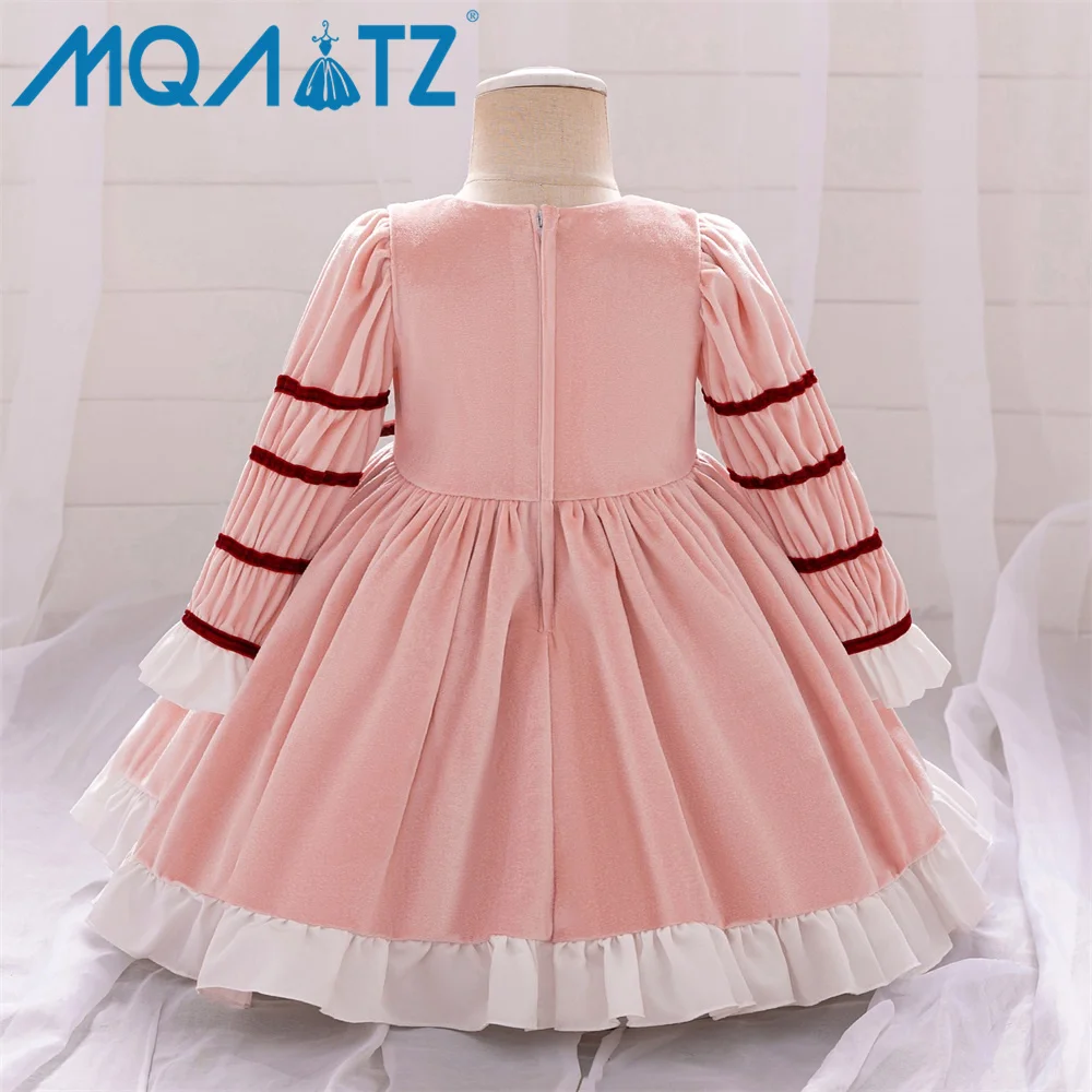 MQATZ Wholesale Little Girls Pageant Toddler Princess Dress Baby Girls Birthday Wedding Party Frock Design