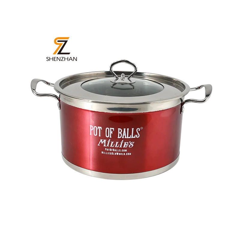 High Quality Custom Logo Restaurant Kitchen Soup Pot Heat-Resistant Stainless Steel Non Stick Soup Pot