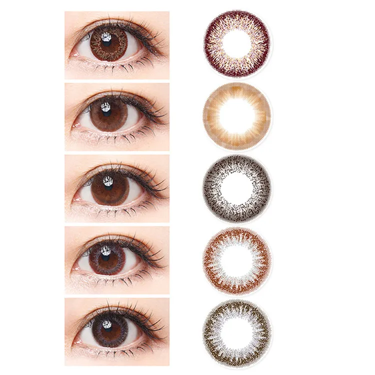 Wholesale factory price chocolate 1 month colors eye lenses color contact lens