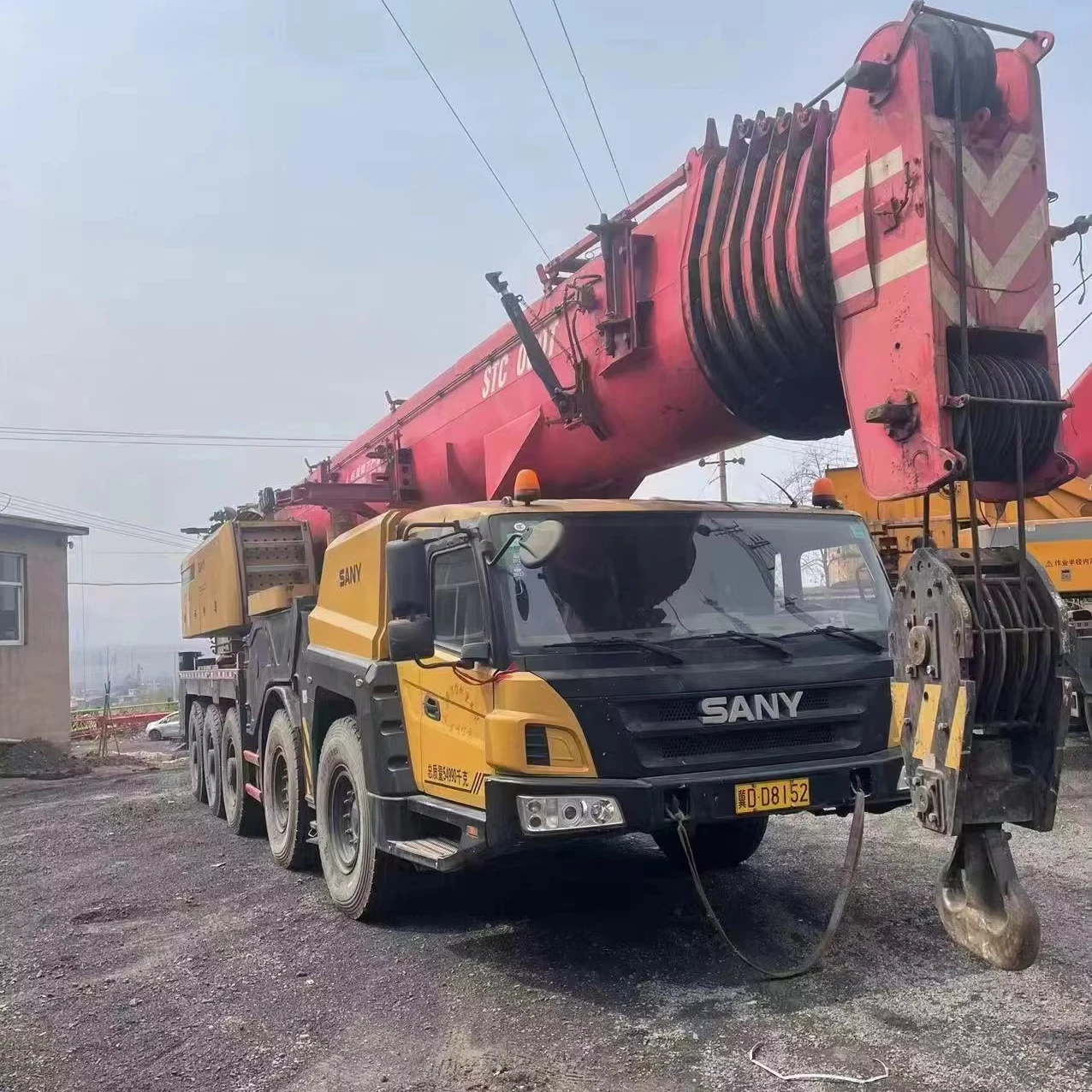 2018year High Quality Sany 100ton Crane with Truck Long Hydraulic Components of Boom Stc1000 Used Truck Crane mobile crane