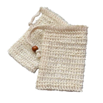 
Natural plants, cotton and linen soap bags,handmade soap sisal bathingfoaming net, 