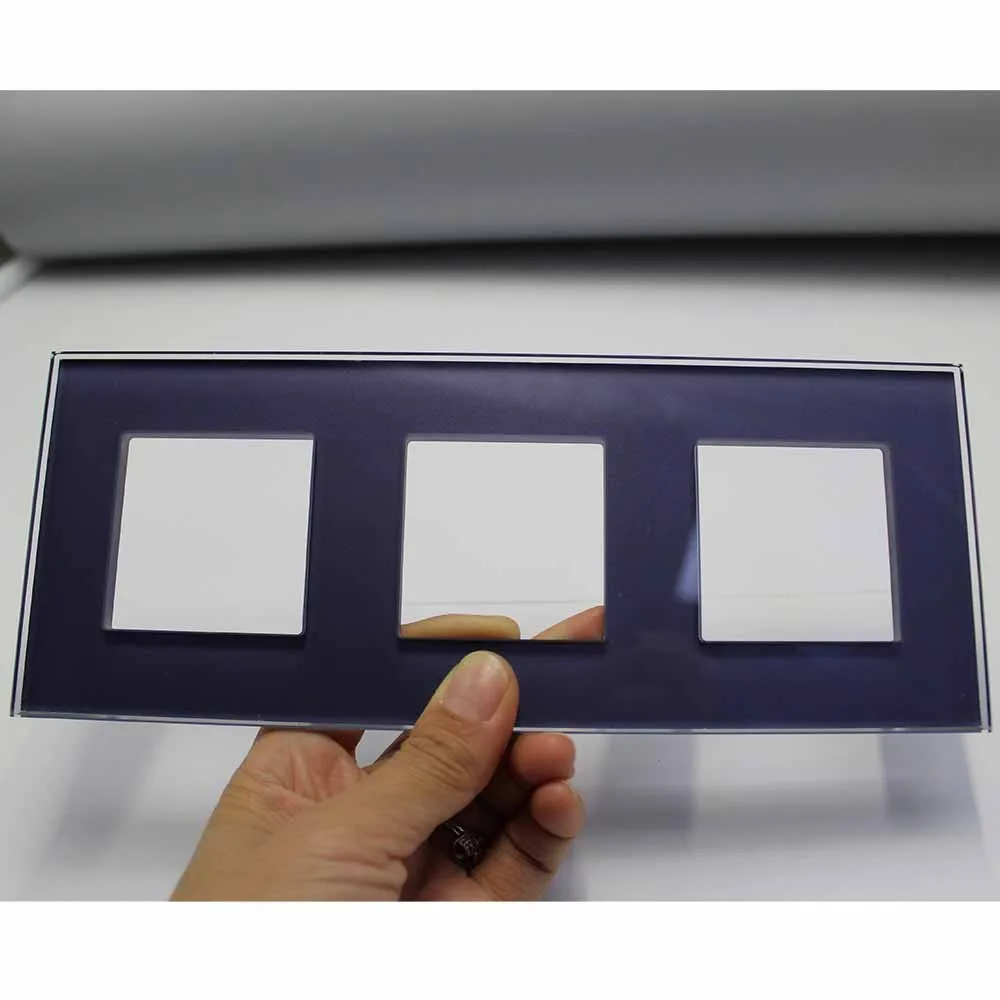 Hot sales OEM hotel home smart tempered glass panel multi frame wall switches with sockets wholesale price