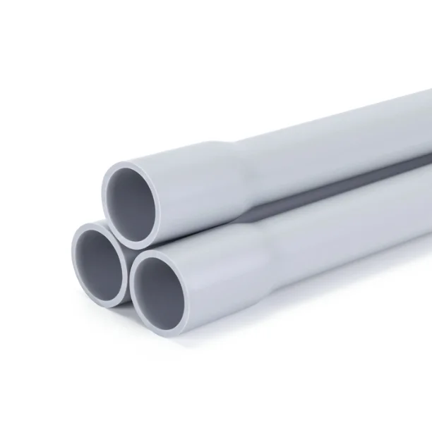 Factory price 16mm 20mm 25mm Orange color PVC Electrical Conduit Pipe UPVC rigid conduit grey