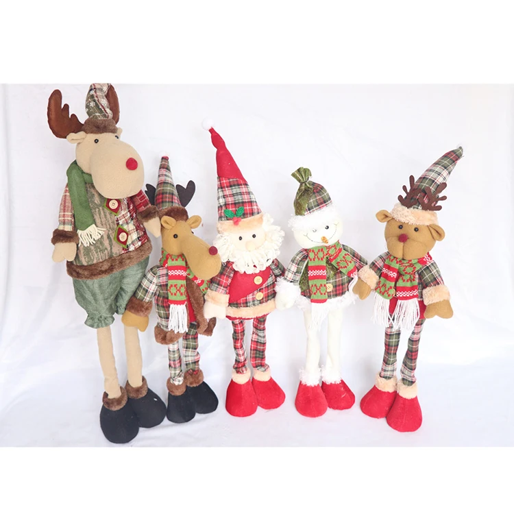 Christmas Felt Papa Santa Claus Doll Toy for Kids Decoration