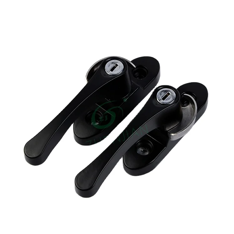 Child Security Zinc Alloy Window Handle Window Crescent Lock Window Latch