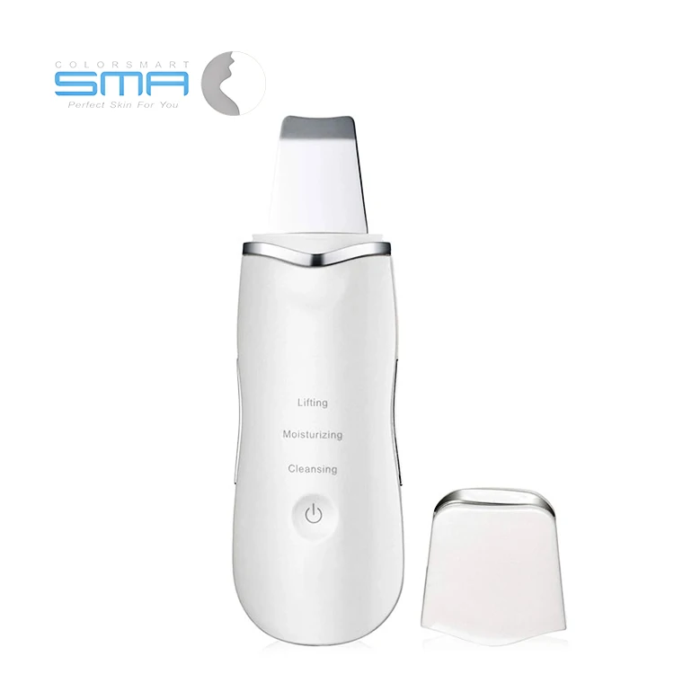 Wholesale Deep Clean Electric Facial Peeling Machine Sonic Face Cleansing Spatula Ultrasonic Skin Scrubber For Home Use