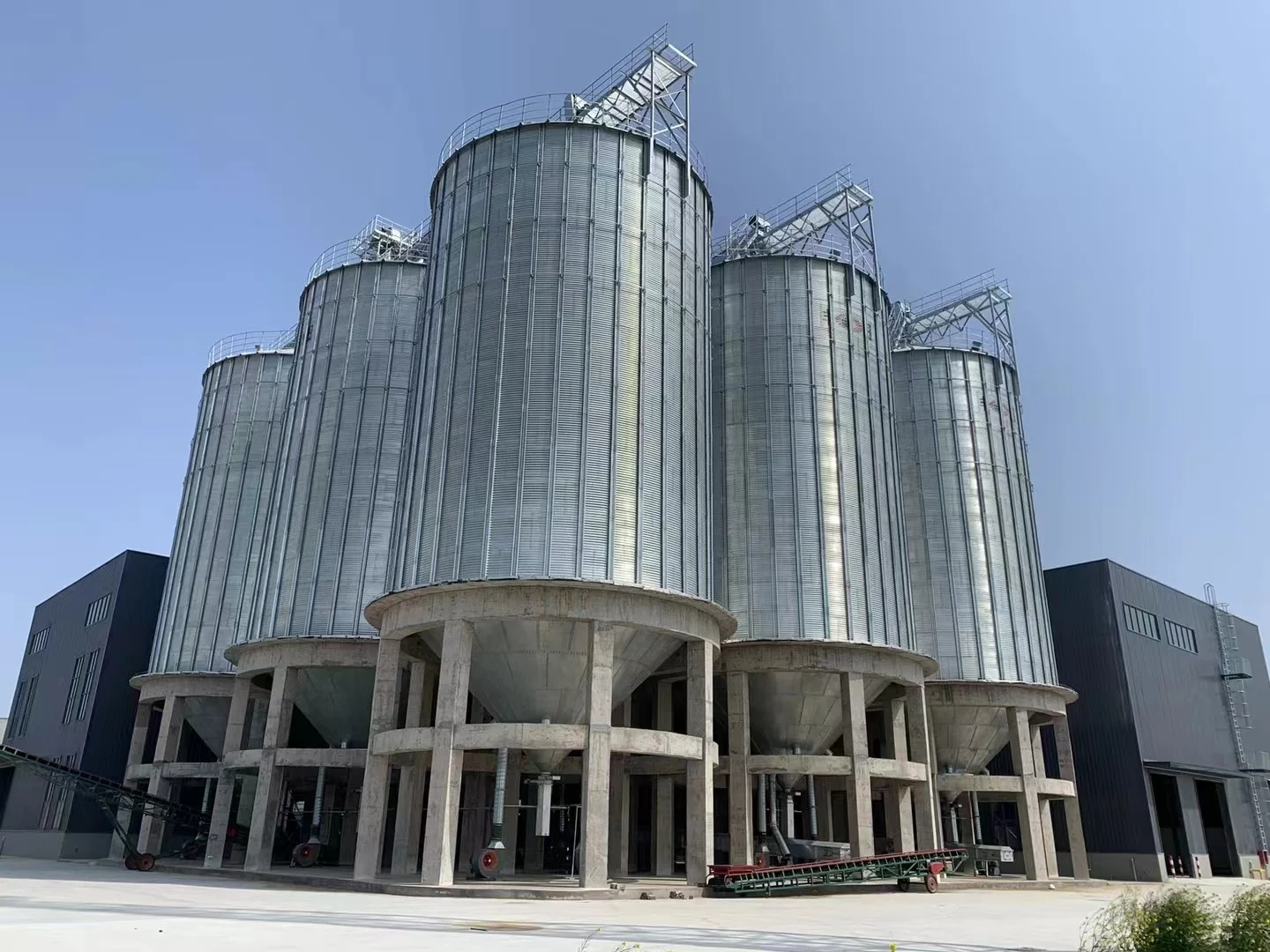 silo farm de barn silo prices cone flat bottom steel grain silo