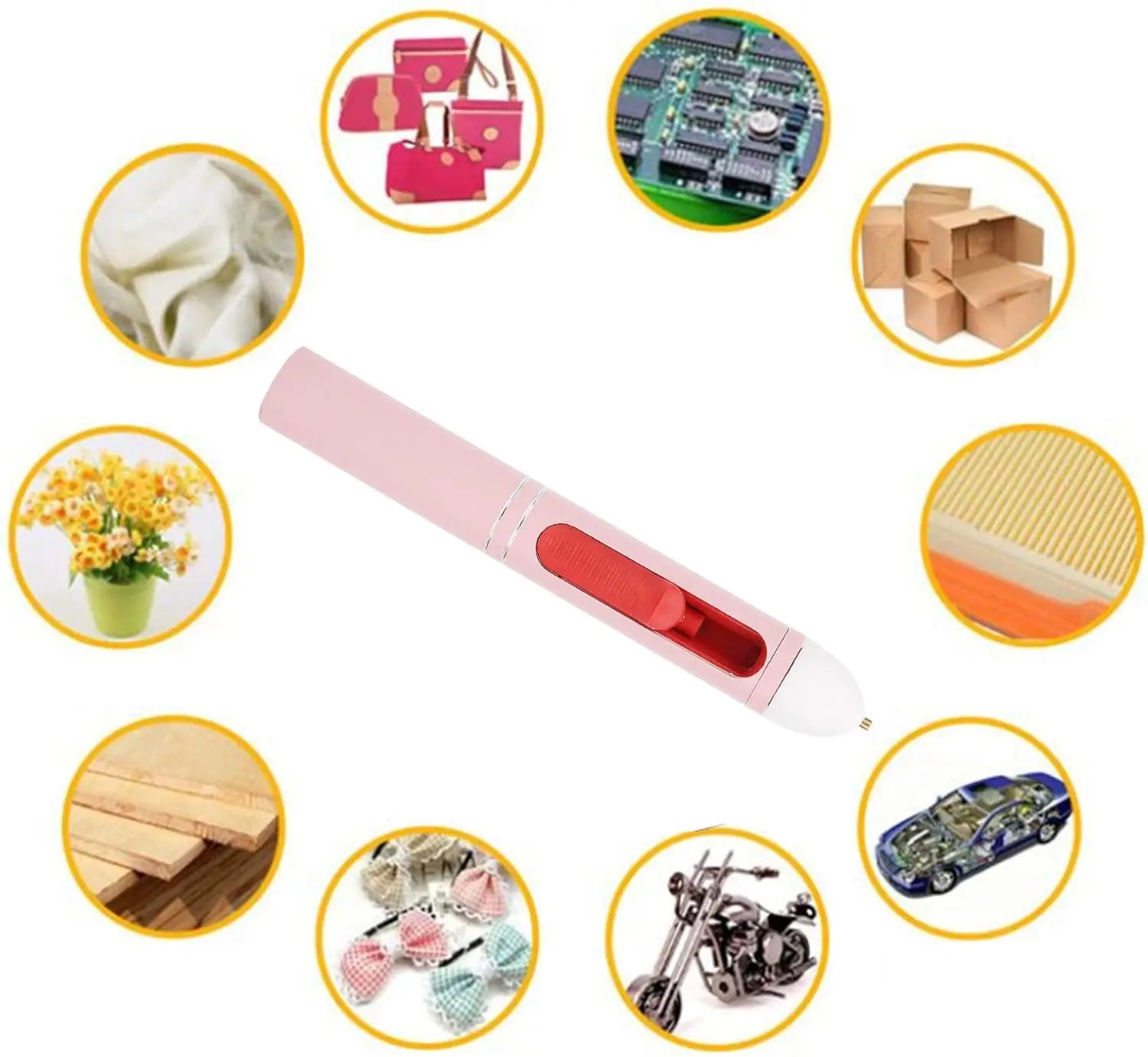 8201 cordless hot glue gun pen type for crafts