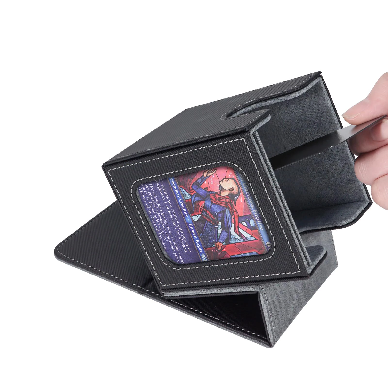 MTG Deck Box for Commander Display Card Deck Box Fits 60+ Double Sleeved Cards or 100+single sleeved cards