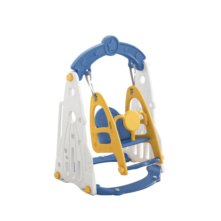 Modern popular cheap price good quality children indoor rocket plastic beam swing