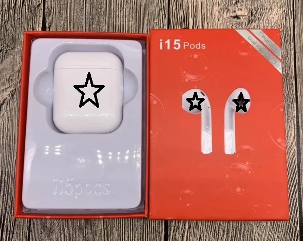 Blue tooth Headphones Wireless TWS i15 pods For iphone Built in Stereo Mic Charging Case i15 pods tws Earbuds pods inpods 12