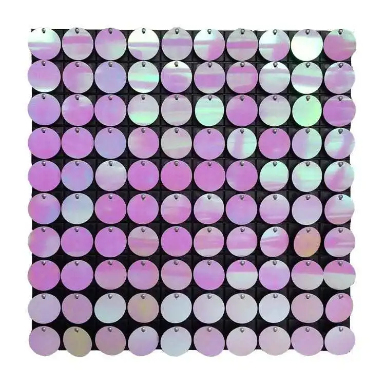 Wedding Backdrop Decoration Iridescent Light pink Shimmer Sequin Panels Wall