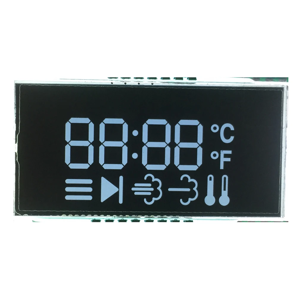 Custom Size 7 Segment 4 /5 /6 /12/20 /22 Digit TN STN FSTN VA LCD Display Screen Car lcd For Fuel Dispenser LCD Display Module