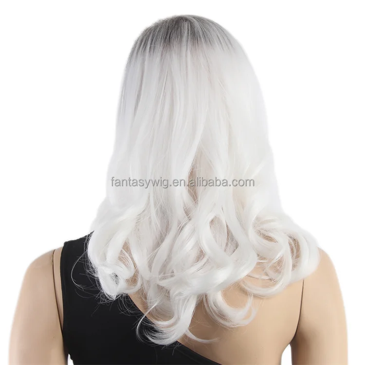 Good Quality Long Ombre Yaki Flame Resistant Synthetic Showcase Display Wig For Female Mannequin