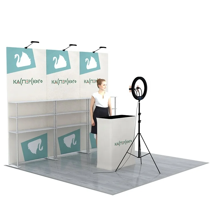  Portable Light Weight High Quality Reusable Advertising Modular Live Broadcast Backdrop