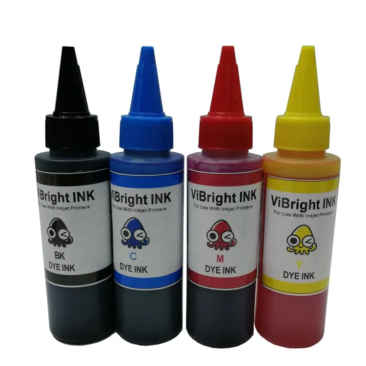 ViBright FT101 100ML 250ML 500ML 1L 5KG 20KG universal  inkjet printer CISS ink system refillable bulk dye ink