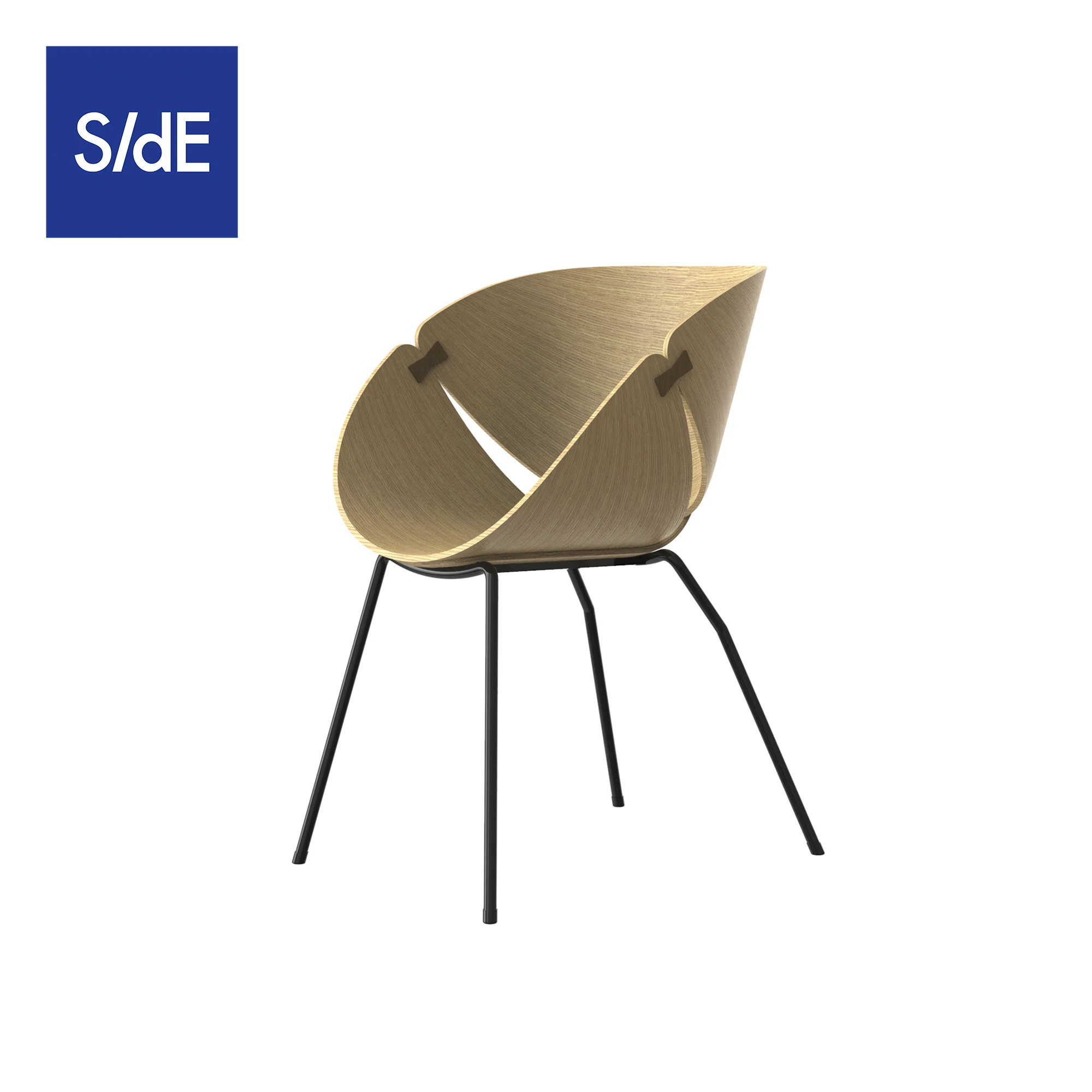 Designer Dining Room Furniture Bentwood Plywood Stackable Foldable Armchairs Restaurant Hotel Salon Banquet Ginkgo Chair