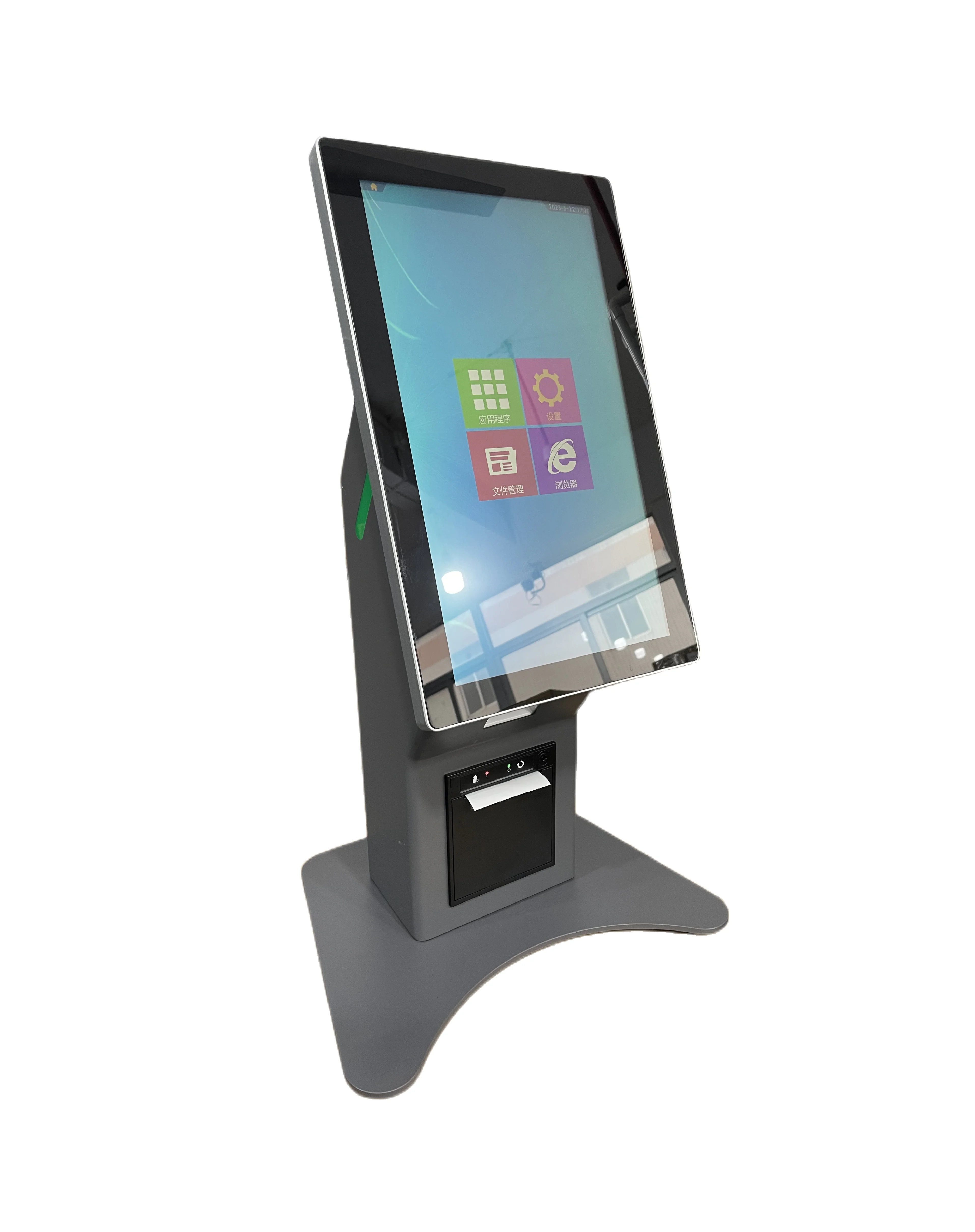 21.5 Inch Auto Android Touch Screen Indoor Kiosk Stand Self-Service Restaurant Ordering & Payment SDK Function Payment Kiosks