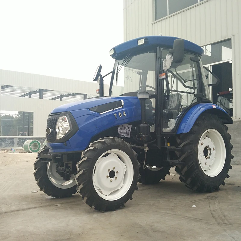 70hp x4 wheel drive agriculture farm tractor with front loader