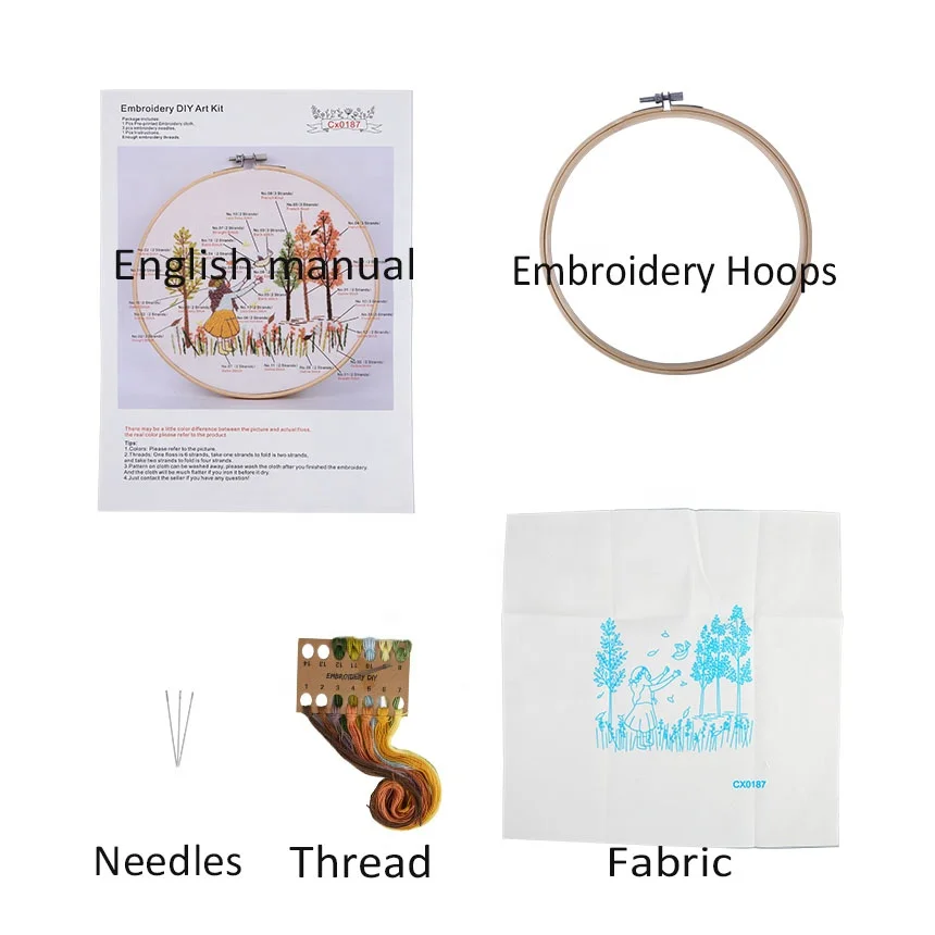 3D Embroidery Set DIY Cross Stitch Kits Landscape Series Embroidery Kits