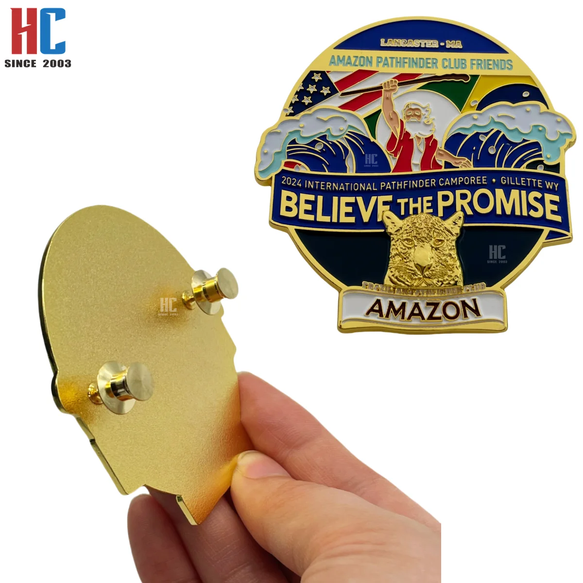 20 Years Factory Customized 2024 path finder club BTP A MAZON Friends Enamel Lapel Pin