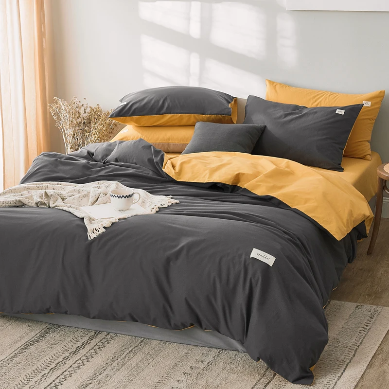 Full Size 100% Polyester Fibre 7 In 1 Comforter Cover Bedding Set With Bedsheet