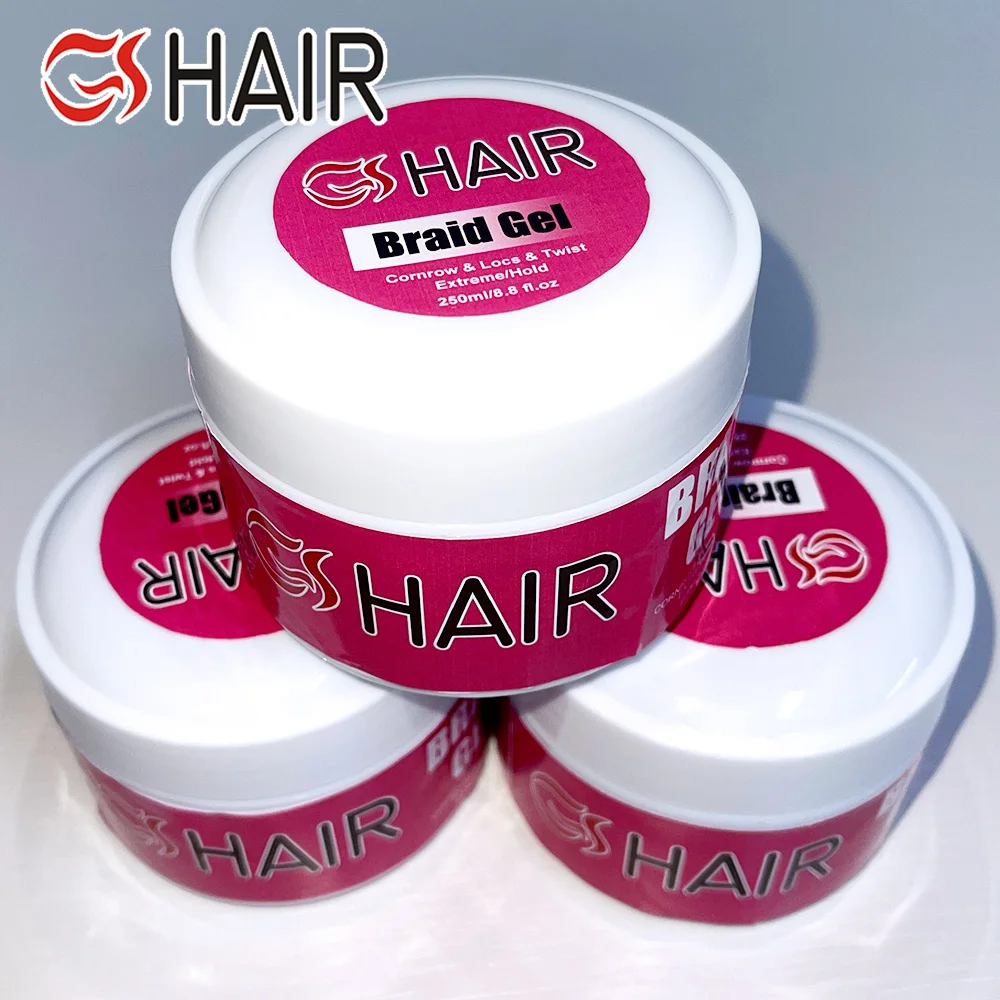 Private Label braiding hair gel baby hair edge control twist and lock gel for black women