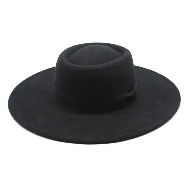 Autumn Wholesale High Quality Vintage Unisex Retro Classic  Winter Warm Feather Wool Fedora Hats For Women