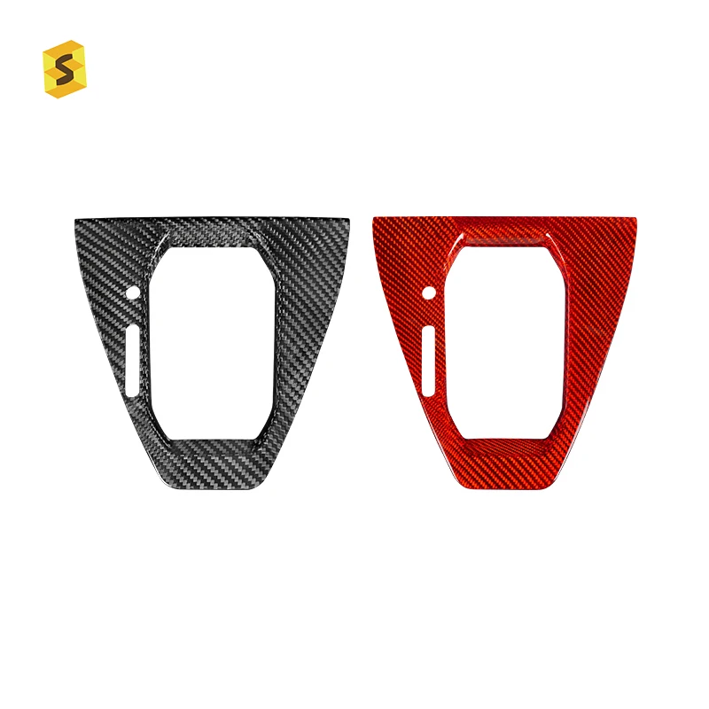 ES Carbon Fiber Manufacturer Wholesale Gear Shifter Frame Car Interior Trim For Mustang 2024