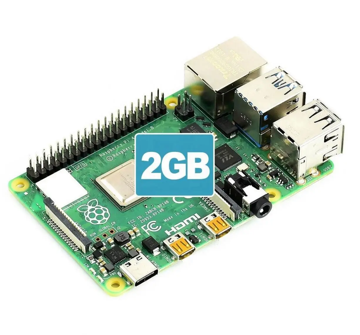 JC JC Official Original Raspberry Pi 4 Model B 2GB RAM Development Board Kit