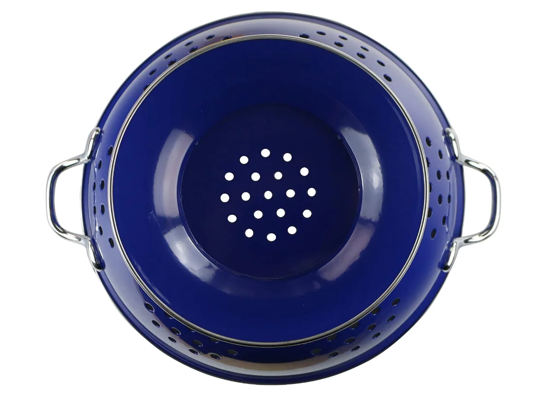 Cheap And High Quality Fruit Vegetable Enamel Colander Basket