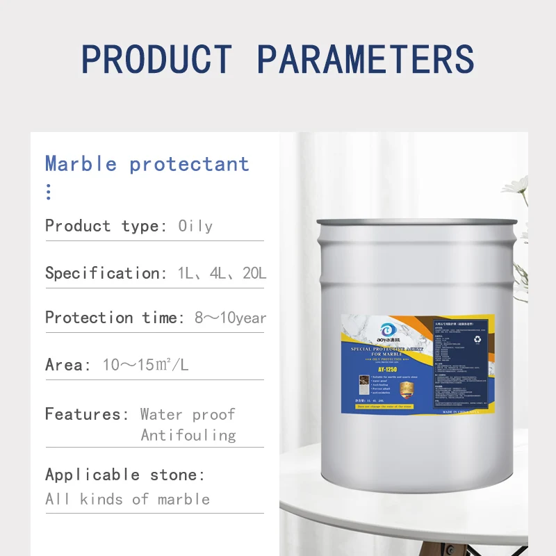 Waterproof, antifouling, acid-base and anti oxidation protective agent for marble stone on the ground and wall