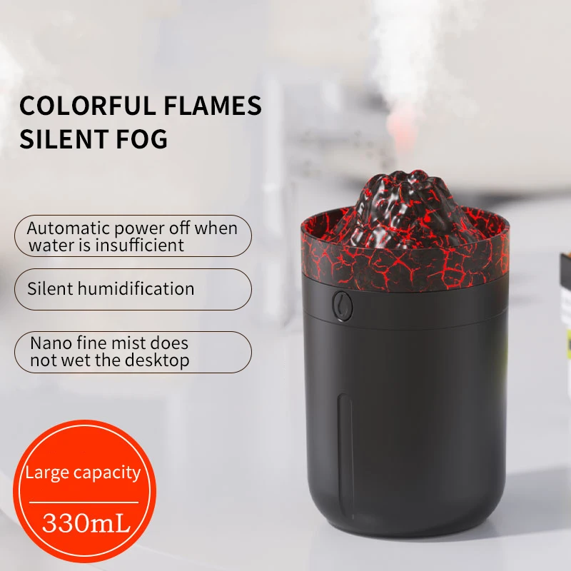 Hot Sale Portable Mini 330ml H2o Room Atomizer Car Humidifier Led Colorful Light Usb Air Humidificador De Aroma Scent Diffuser