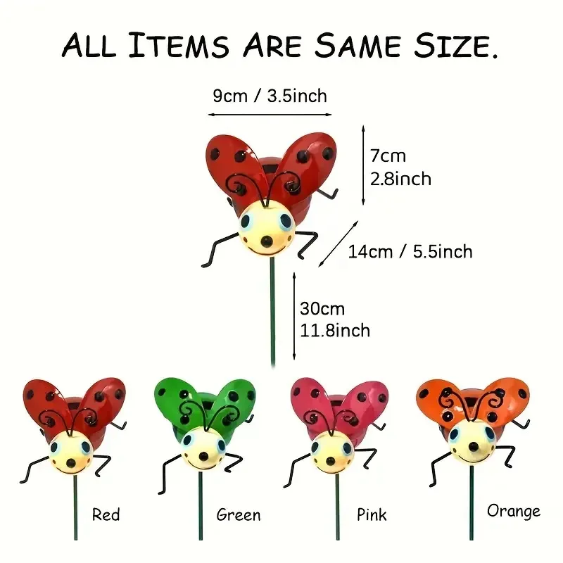 Металлическая божья коровка уличное украшение внутренний сад двор газон для насекомых открытый