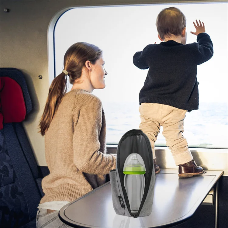 Mydays Tech Outdoor USB Portable Bottle Heating Bag Beverage and Baby Bottle Warmer Bag for Car Travel Shopping