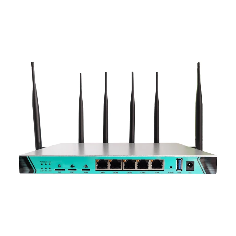 High Quality Gigabit Openwrt Modem Industrial Wifi Router Wireless Dual Sim Card Slot