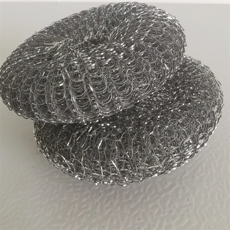Heavy Duty household Steel Wool Scrubber Stainless Scouring Pad  Metal Scour Sponge Kitchen Cleaning
