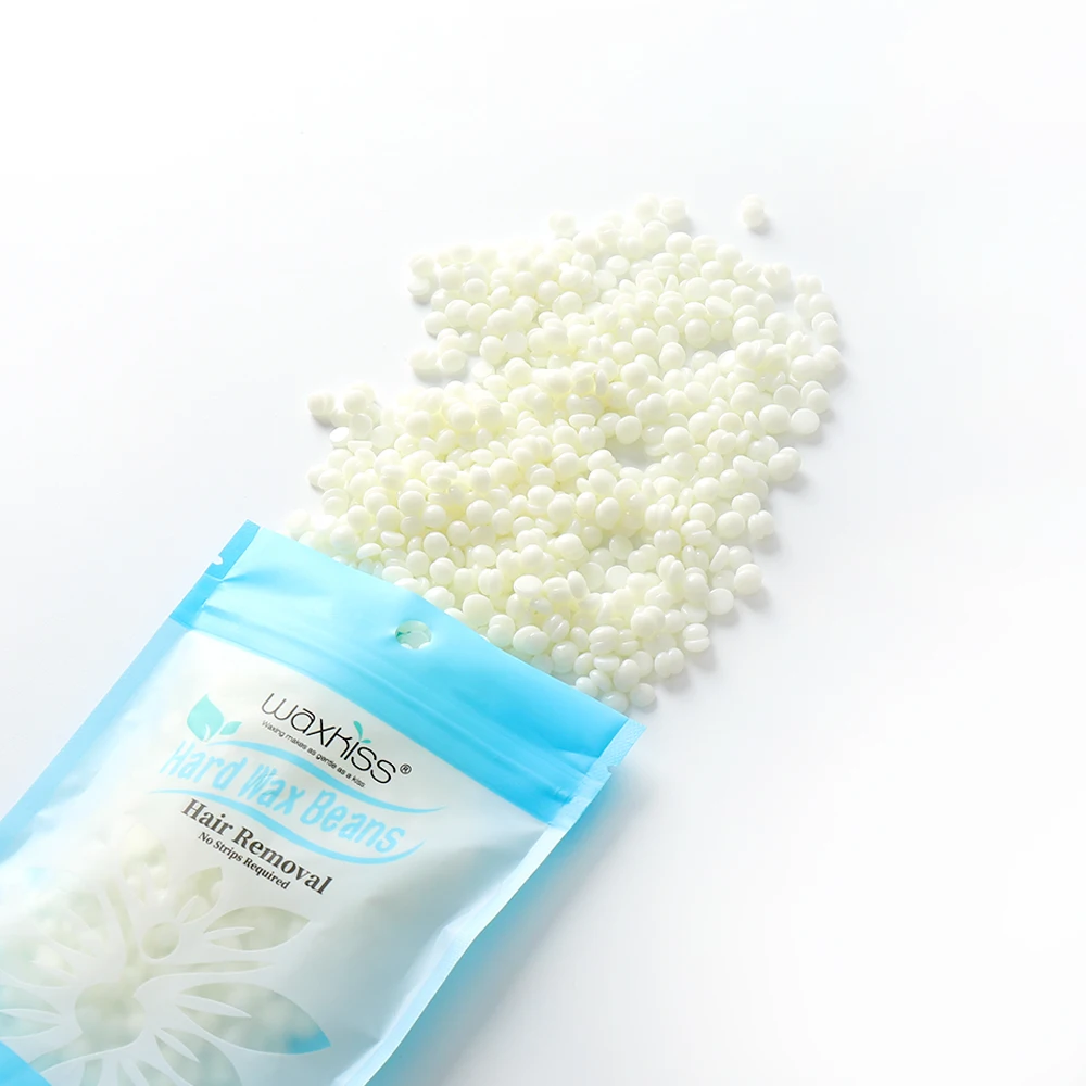 WAXKISS 1000g 500g100g Clear Hypoallergenic Rosin hard wax beads Hair Removal Coconut For Body Waxing