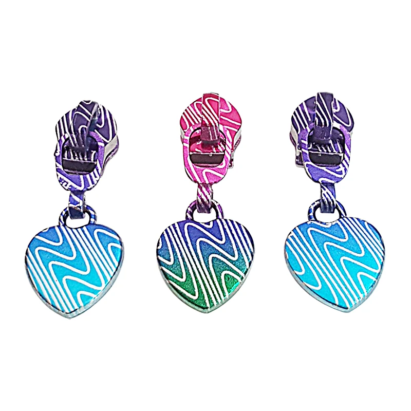 Юбки-пачки радужной расцветки с металлической молнией концах голова молния ползунки Съемник изготовленный на заказ застежки-молнии для портмоне