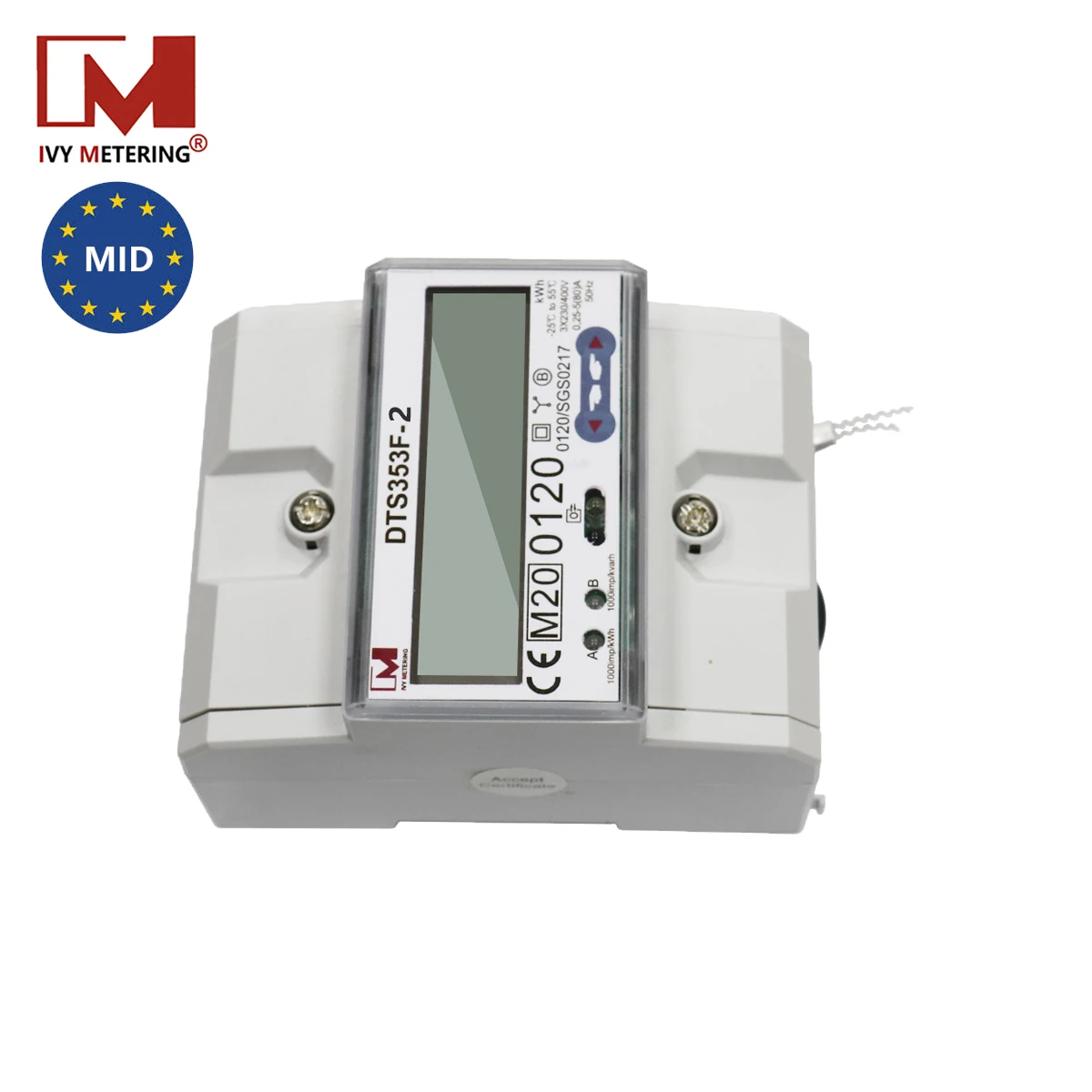 Система солнечной энергии трехфазный электронный измеритель Modbus с двунаправленным