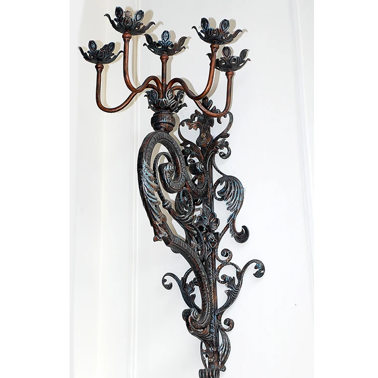 Factory Direct Custom Wall Decor Wrought Iron Gate Metal Ornaments For Fence Decoration