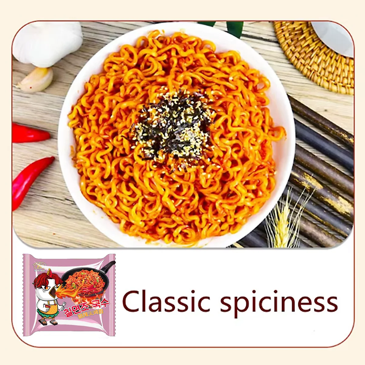 Wholesale Chinese  116g Korean Style Cream Flavor Hot Spicy Chicken Turkey Noodles Ramen