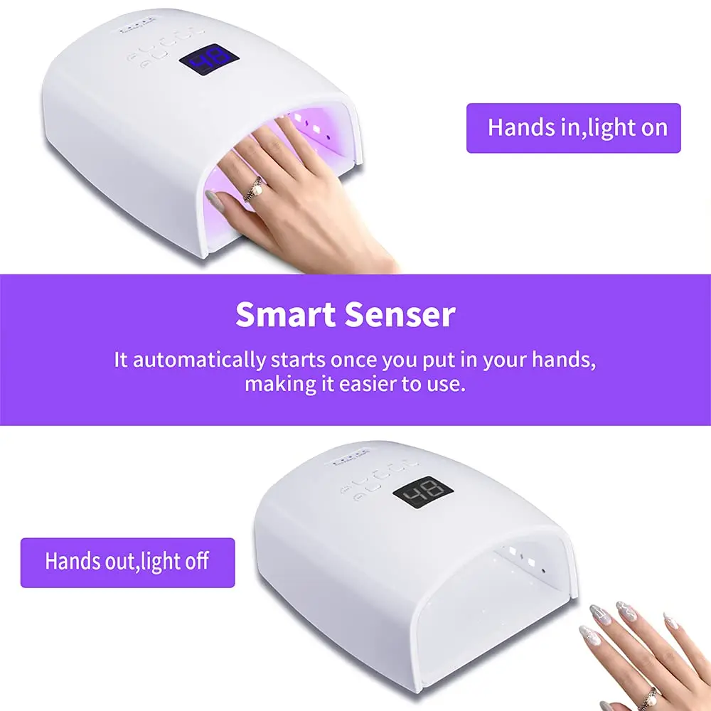 Professional high quality 48W Cordless LED Gel Nail Lamp fast Curing Lamp