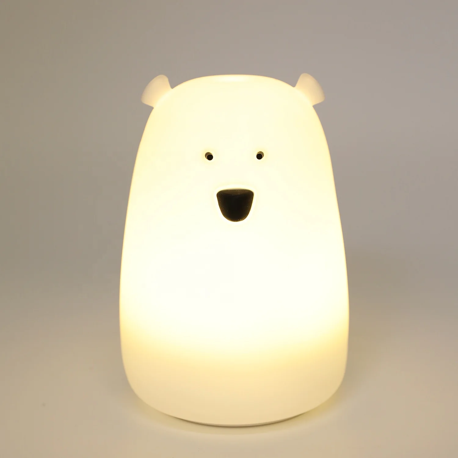 2022 NEW Cute Animal Soft Silicone USB Rechargeable Pat Tap Silicone Night Light